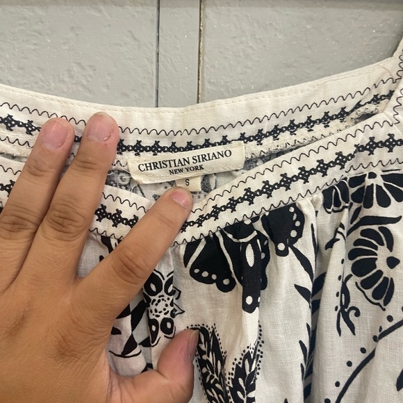 CHRISTIAN SIRIANO - puffy sleev top - Picture 4 of 5